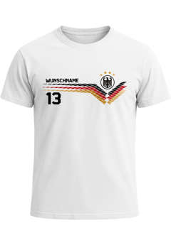 Herren T-Shirt Deutschland Trikot Fußball Weltmeisterschaft 2026 Fanshirt personalisiert Deutschlandshirt Moonworks®