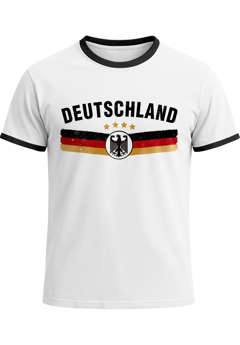 Herren T-Shirt Deutschland Fußball WM-Shirt 2026 Fanshirt Brustprint Deutschlandshirt Moonworks®