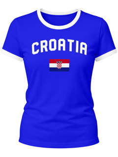Damen WM-Shirt Kroatien Croatia Hrvatska WM Fußball Weltmeisterschaft 2026 World Cup Moonworks®