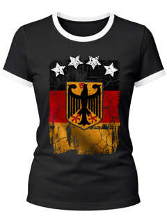 Cooles Herren WM-Shirt Deutschland Flagge Vintage 2026 Fußball Sterne