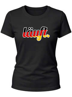 Damen WM-Shirt Läuft - Deutschland Fußball Fan-Shirt