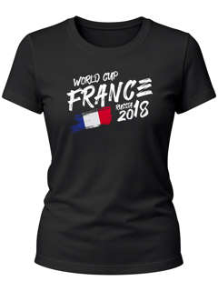 Damen T-Shirt WM-Shirt Frankreich France Fan-Shirt WM 2026 Fußball Weltmeisterschaft Moonworks®