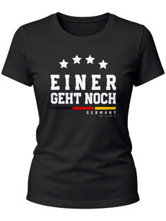 Damen Fan-Shirt Deutschland Einer geht geht noch vier Sterne Fußball WM 2026 Moonworks®
