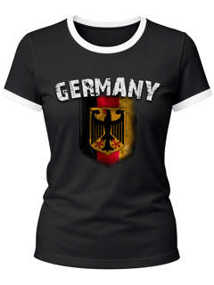 Cooles Herren Damen WM 2026 T-Shirt Deutschland Flaggen Design Vintage Look
