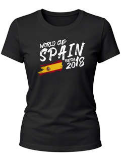 Damen Fan-Shirt Spanien Spain Espana WM 2026 Fußball Weltmeisterschaft Moonworks®