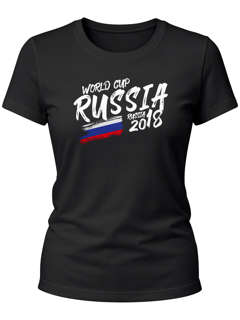 Damen T-Shirt Russland Russia Fan-Shirt WM 2026 Fußball Weltmeisterschaft Trikot Moonworks®
