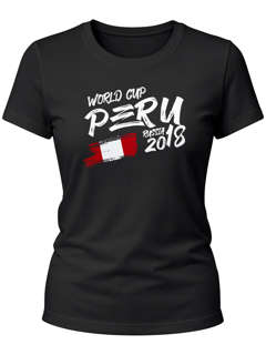 Damen T-Shirt WM-Shirt Peru Perú Fan-Shirt WM 2026 Fußball Weltmeisterschaft Moonworks®