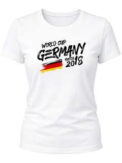 Damen Fan-Shirt Deutschland WM 2026 Fußball Weltmeisterschaft Trikot Flagge T-Shirt Fußball-Shirt Deutschland-Shirt Fan-Trikot Deutschland-Trikot Moonworks®