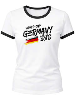 Damen T-Shirt Deutschland Fan-Shirt Retro Fußball WM 2026 Weltmeisterschaft Fan-Trikot Moonworks®