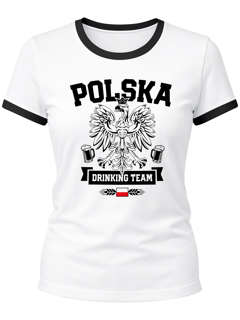 Damen WM-Shirt Polska Polen Poland Flagge World Cup Drinking Team WM 2026 Moonworks®