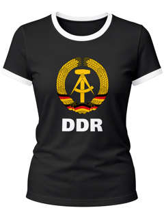 Damen WM-Shirt DDR Fan Retro Nostalgie Moonworks®