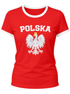 Damen WM-Shirt WM Polska Polen Poland Flagge World Cup Weißer Adler WM 2026 Moonworks®
