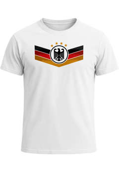 Herren T-Shirt Deutschland Fußball WM 2026 Deutschlandflagge Nationalfahne Wappen Adler Fanshirt Moonworks®