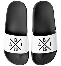 Badeschlappen Herren Abiletten {style_variation_string} - Geschenk Abitur - Aufdruck Unisex Badelatschen Moonworks®