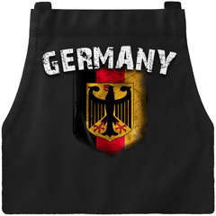 Grill-Schürze für Männer WM Deutschland Flagge Baumwoll-Schürze Küchenschürze Moonworks®