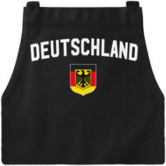 Grill-Schürze für Männer WM Deutschland Flagge Adler Baumwoll-Schürze Küchenschürze Moonworks®