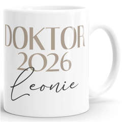 Kaffee-Tasse {variation3} Abschluss 2026 Geschenk personalisiert Name  Namenstasse Absolventen Keramik SpecialMe®