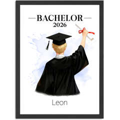Poster {style_variation_string}-2026 Geschenkidee Abschluss für Männer - anpassbare Figur - personalisiert mit Name SpecialMe®