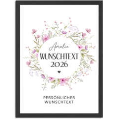 Poster personalisiert Name Geschenkidee {style_variation_string} 2026 Abschluss Geschenk Frauen Bestandene Prüfung Wandbild SpecialMe®