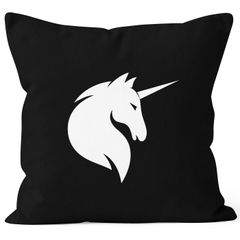 Kissenbezug Einhorn Unicorn Kissen-Hülle Deko-Kissen 40x40 Baumwolle MoonWorks®