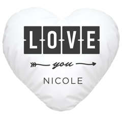 Herzkissen personalisiert Love you mit Wunsch-Name Geschenk Liebe Liebeserklärung SpecialMe®