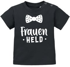 Baby T-Shirt kurzarm Aufdruck Frauenheld lustiges Geschenk für kleine Jungs Jungen Shirt Moonworks®