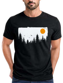 Herren T-Shirt Wald Bäume Outdoor Adventure Abenteuer Natur-Liebhaber Fashion Streetstyle Neverless®