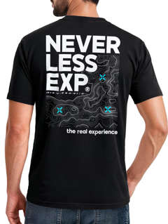 Herren T-Shirt Backprint Topografie / Experience Outdoor Natur Fashion Streetstyle Männer Neverless®