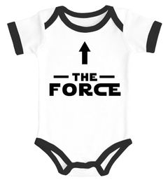 Baby Body  lustiger Aufdruck The Force Parodie Science Fiction Serie Jungen Mädchen Moonworks®