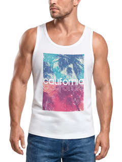 Herren Tank-Top California Palmen Sommer Foto Print Aufdruck Muskelshirt Neverless®