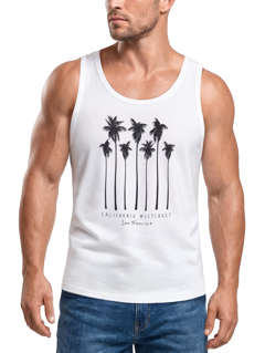 Herren Tank-Top Palmen California Westcoast Palms Summer Muskelshirt Muscle Shirt Neverless®