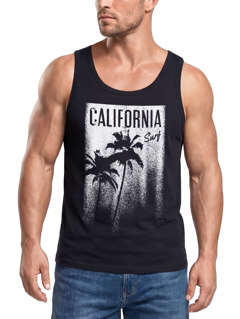 Cooles Herren Tank-Top California Surf Palmen Neverless®