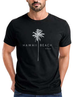 Herren T-Shirt Hawaii Beach Palme Slim Fit Neverless®