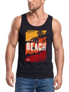 Herren Tank-Top Sommer Venice Beach Surfing Motiv Aufdruck Strand Palmen Fashion Muskelshirt Neverless®