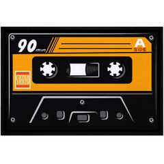 Fußmatte Kassette Mix-Tape 80er Jahre Retro Motiv Musik rutschfest & waschbar Moonworks® 