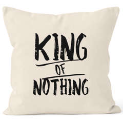 Kissenbezug King of Nothing Kissen-Hülle Partner Hochzeit 40x40 MoonWorks®