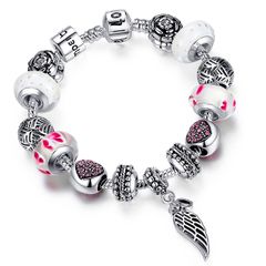 Bettelarmband Beads-Armband Schmuck-Armband Beads Anhänger versilbert Autiga®
