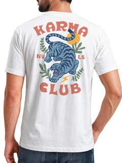 Herren T-Shirt Backprint Tiger Motiv Rückenprint und Brustlogo Sommer Fashion Streetstyle Neverless®