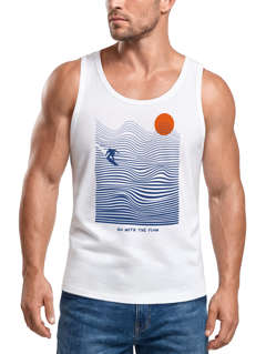 Herren Tank-Top Surf-Design Sommer Grafikshirt im minimalistischen Look Fashion Streetstyle Muskelshirt Neverless®