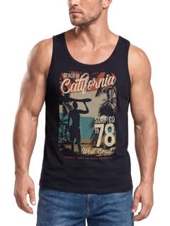 Herren Tank-Top California Surfing Shirt Neverless®