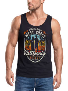 Läßiges Surfer Tank-Top California Beach Westcoast Neverless®