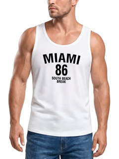 Herren Tanktop Miami South Beach Break Spring Neverless®