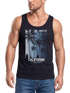 Herren Tank-Top Los Angeles California USA Sommer Bedruckt Print Surfing Fitness Muskelshirt Neverless®