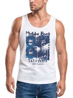 Herren Tank-Top Aufdruck Malibu Beach California Surf Classic Sonne Sommer Palmen Vintage Muskelshirt Muscle Shirt Neverless®