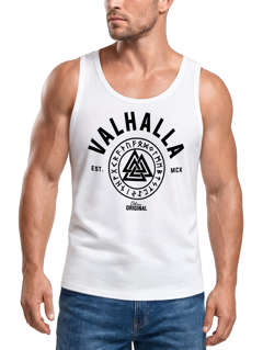 Herren Tank-Top Valhalla Runen Vikings Wikinger Muscle Shirt Neverless®