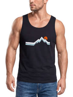 Herren Tank-Top Berg Wandern Natur Outdoor Aufdruck Print Muskelshirt Neverless®