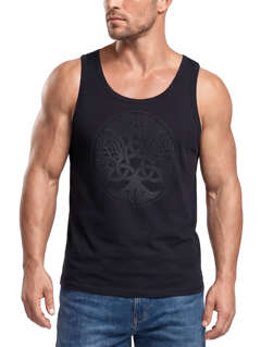 Herren Tank-Top Yggdrasil Weltenbaum nordische Mythologie Asgard Götter Wikinger Kelten Germanen Muscle Shirt Neverless®