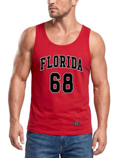 Herren Tank-Top Print Florida 86 Trikot College Style Basketball Sport Muskelshirt Neverless®