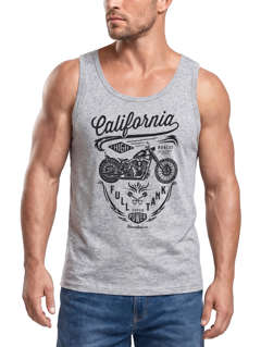 Herren Tank-Top Biker Motorrad Schriftzug California Full Tank Muskelshirt Muscle Shirt Neverless®