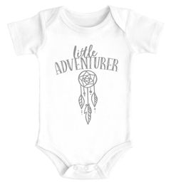 Baby Body für Mädchen Traumfänger Aufschrift little Adventure kurzarm Bio Baumwolle SpecialMe®